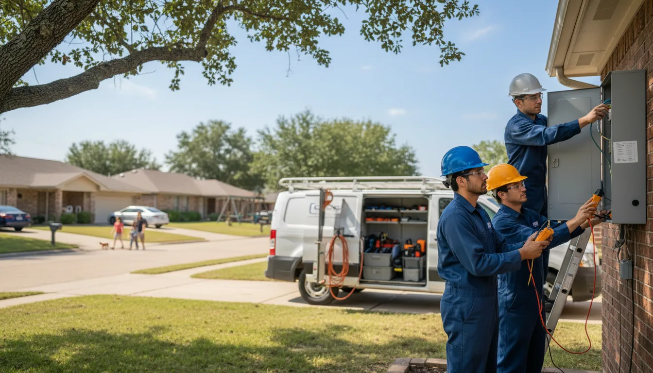 Certified electrician providing emergency electrical services in Lyerly, GA